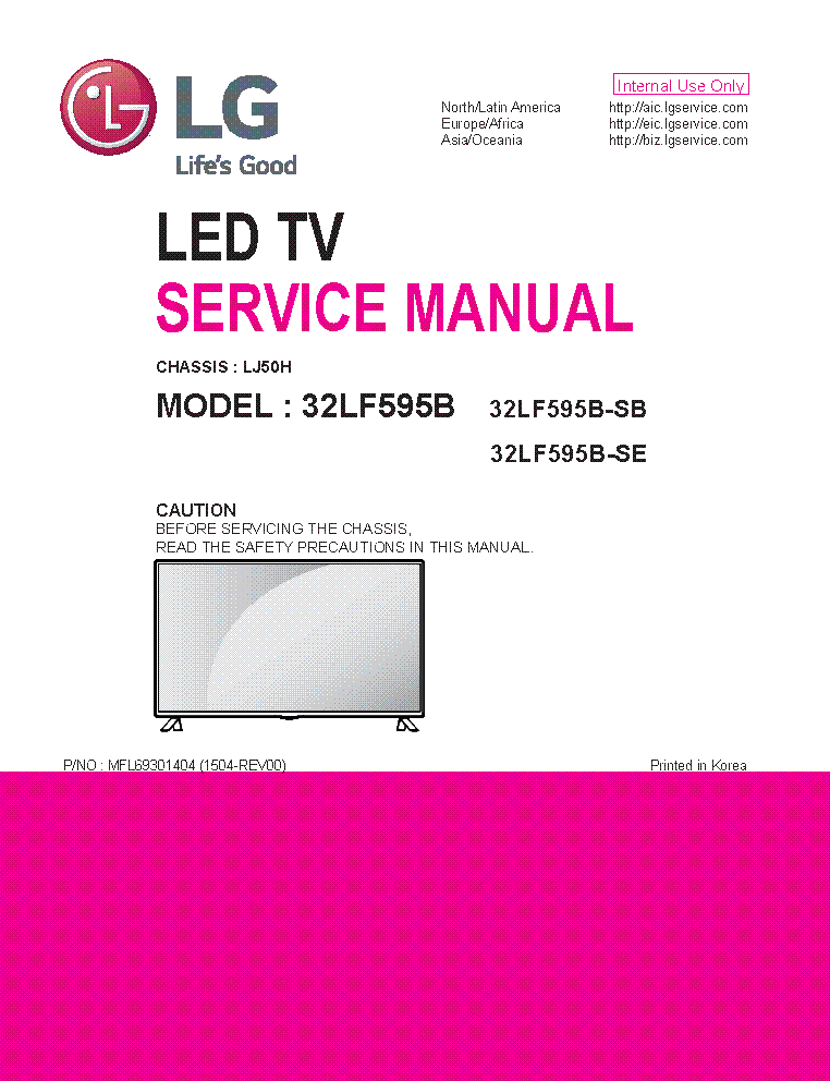 LG 32LF595B-SB,SE CHASSIS LJ50H SM service manual (1st page)
