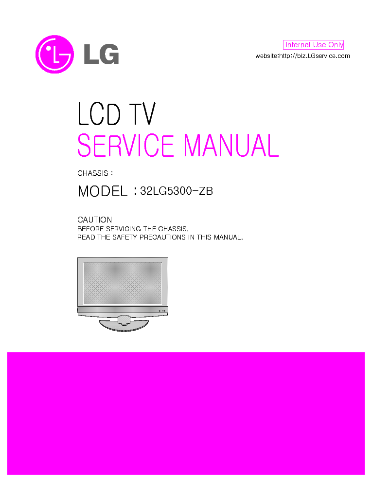 LG 32LG5300ZB LCD TV SM service manual (1st page)