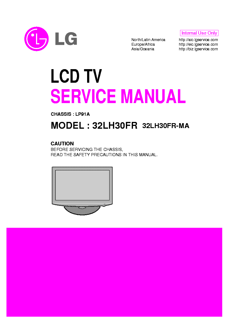 LG 32LH30FR MA CHASSIS LP91A SM service manual (1st page)