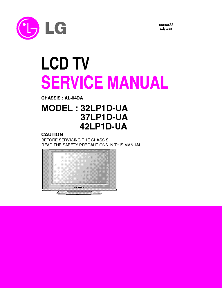 LG 32LP1D SM service manual (1st page)