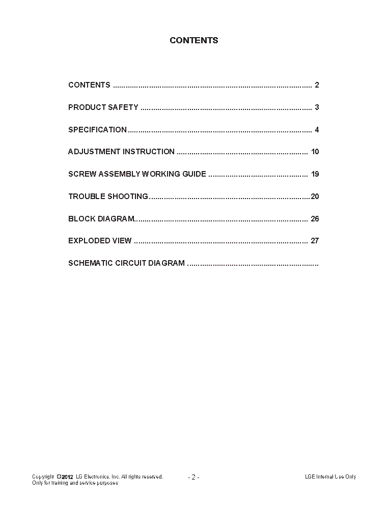 LG 32LS4600-DA CHASSIS LT21B MFL67362817 service manual (2nd page)