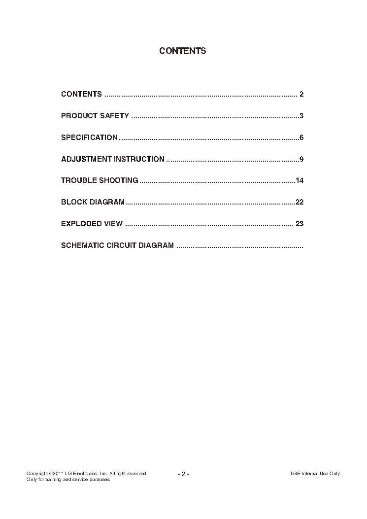 LG 32LV3300-TG CHASSIS LB01M service manual (2nd page)