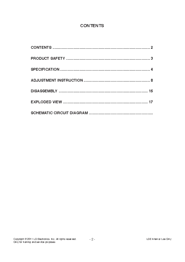 LG 32LV5500-TA CHASSIS LB12E service manual (2nd page)