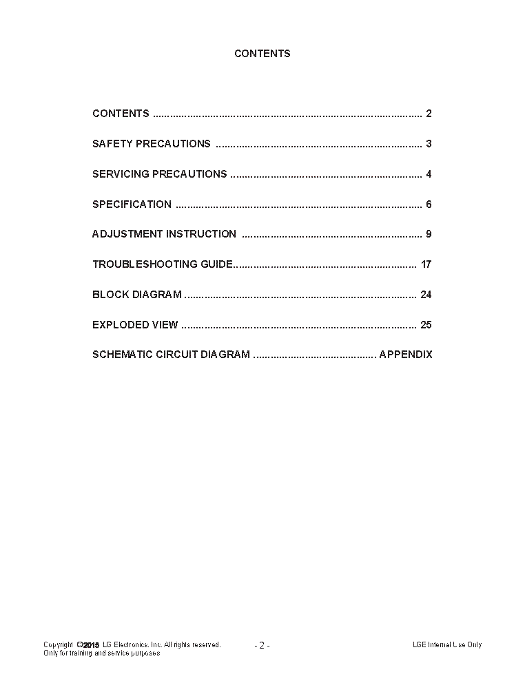 LG 32LX330C-TA CHASSIS LB5CB SM service manual (2nd page)