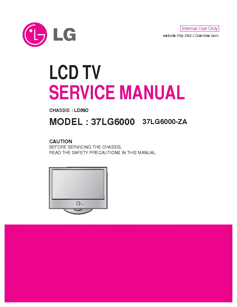 LG 37LG6000 service manual (1st page)