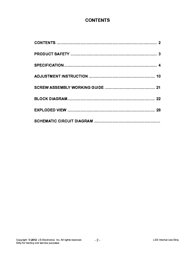 LG 37LM6200-DA CH.LT22E service manual (2nd page)