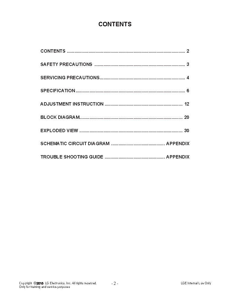 LG 40JL9100-ZQ CHASSIS LD5YW SM service manual (2nd page)