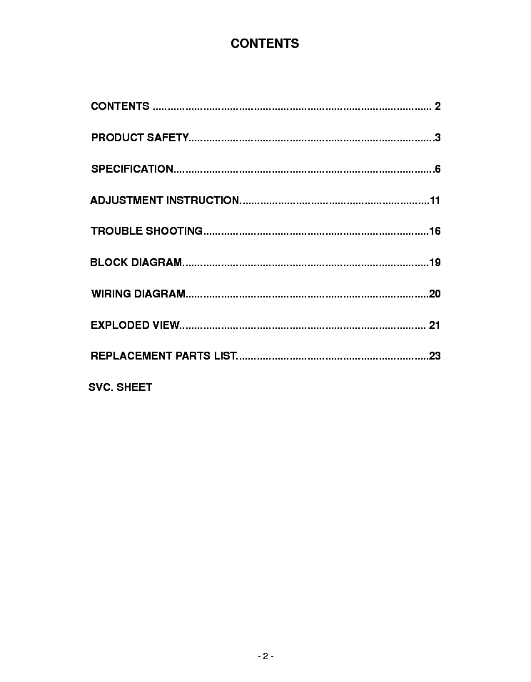 LG 42LB1R-ML-051B service manual (2nd page)