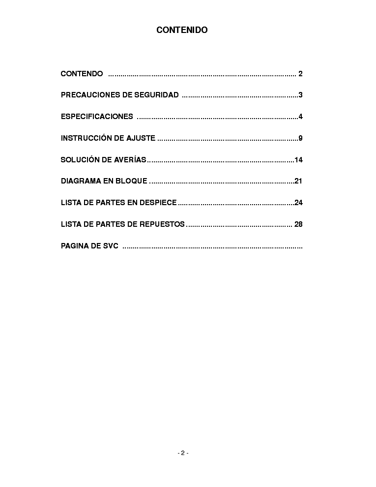 LG 42LC2RR-37LC2RR service manual (2nd page)