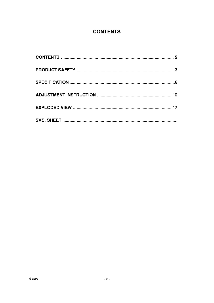 LG 42SL90QD CHASSIS LJ91L SM service manual (2nd page)