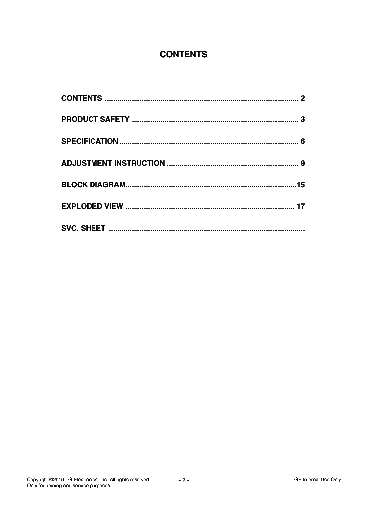LG 47LD420-420C-420N-428-ZA CHASSIS LD01B service manual (2nd page)