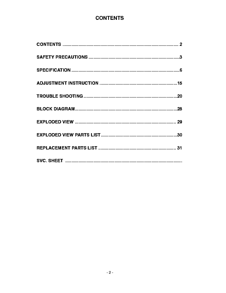 LG 47LF66 service manual (2nd page)