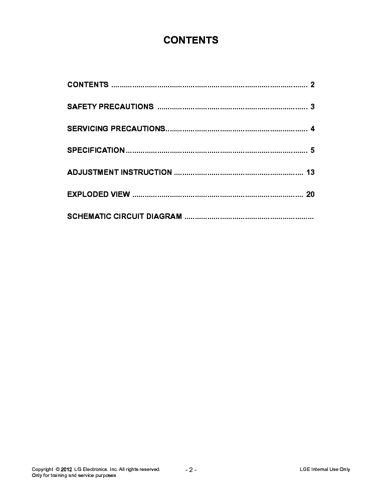 LG 47LM8600-TA 47LM860Y-TA CH.LB23E service manual (2nd page)