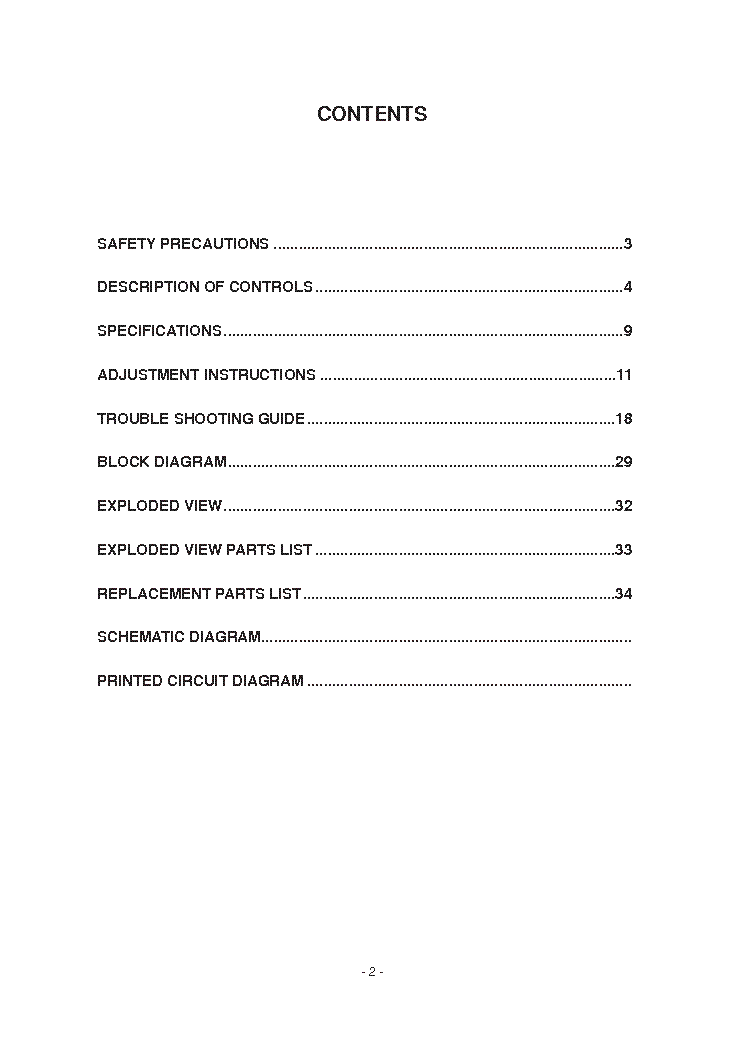 LG 50PB2RRH service manual (2nd page)