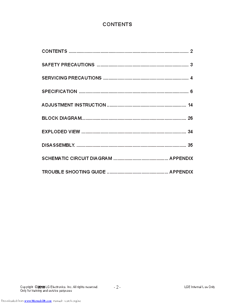 LG 55UH615 CHASSIS UA65R service manual (2nd page)
