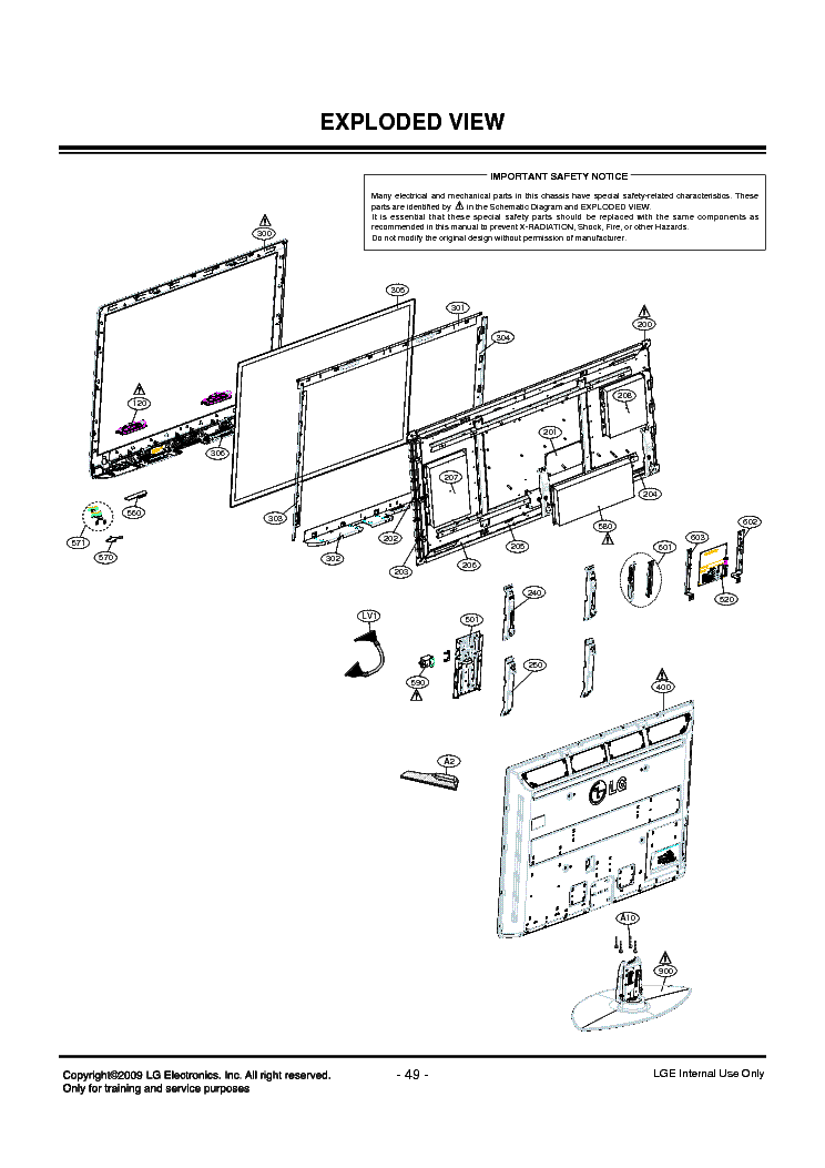 LG 60PS11 SCHEMATICS EXPLODED VIEW service manual (2nd page)