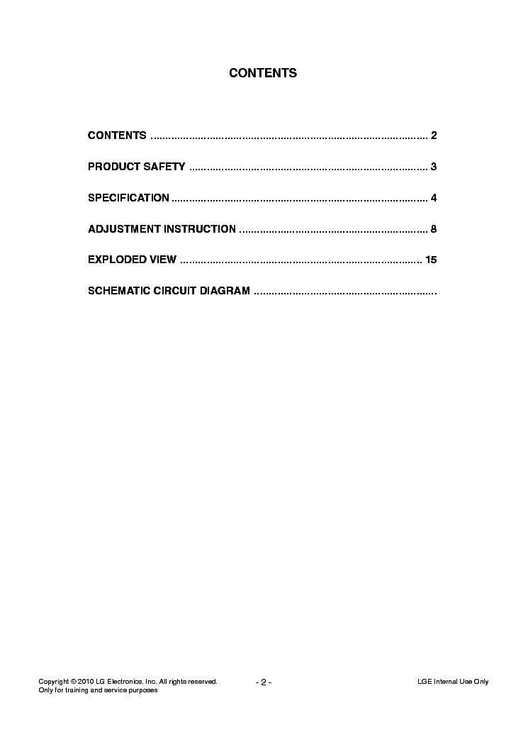 LG 72LZ9700-TA CHASSIS LB03N service manual (2nd page)