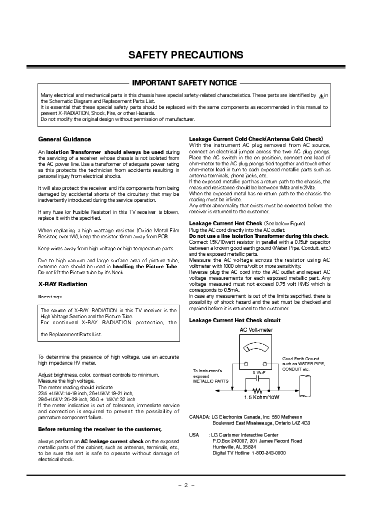 LG AC05MB CHASSIS 30FS4D SM service manual (2nd page)