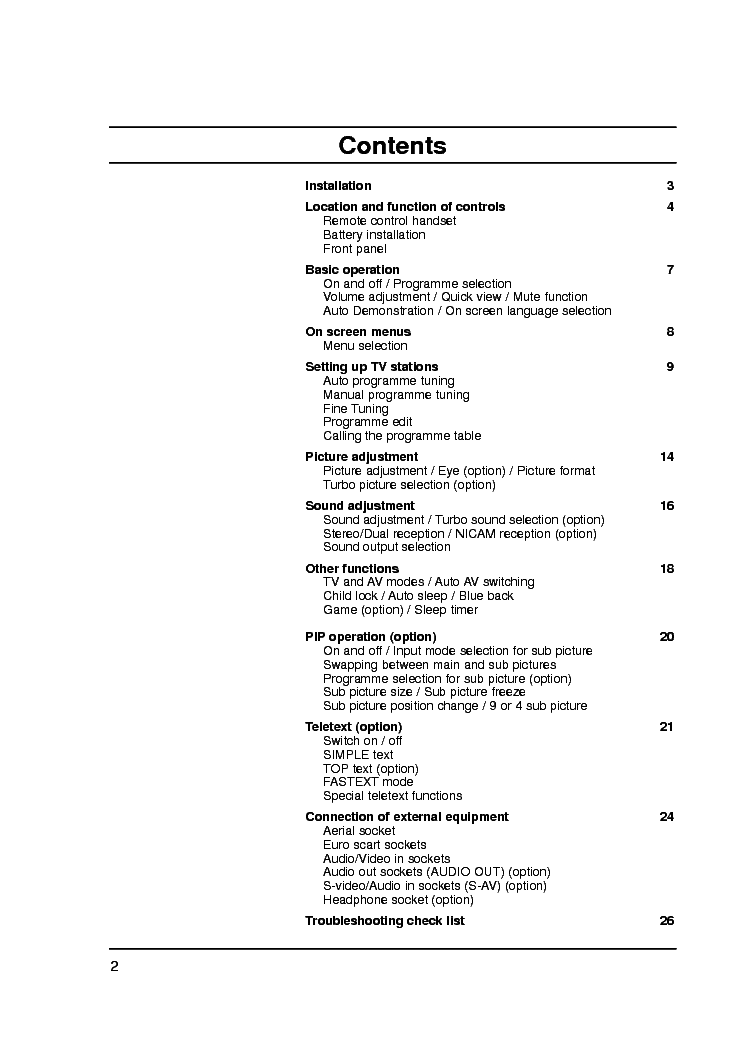 LG CE-21Q26ET OWNERS SM service manual (2nd page)