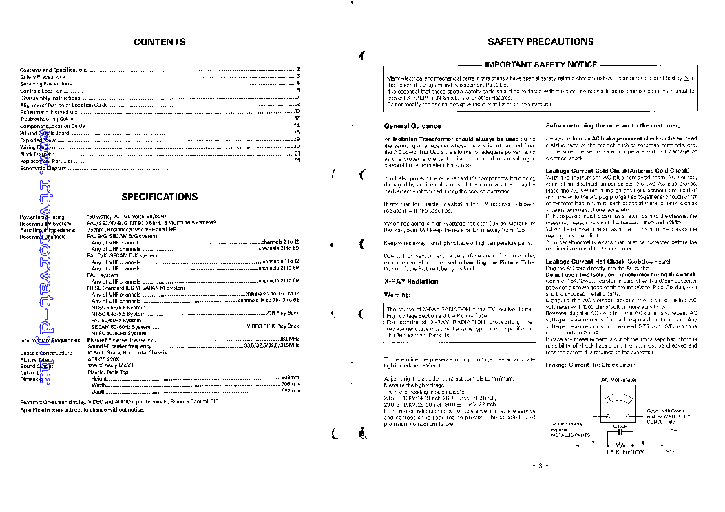LG CF-25C10P CH MC-15A service manual (2nd page)