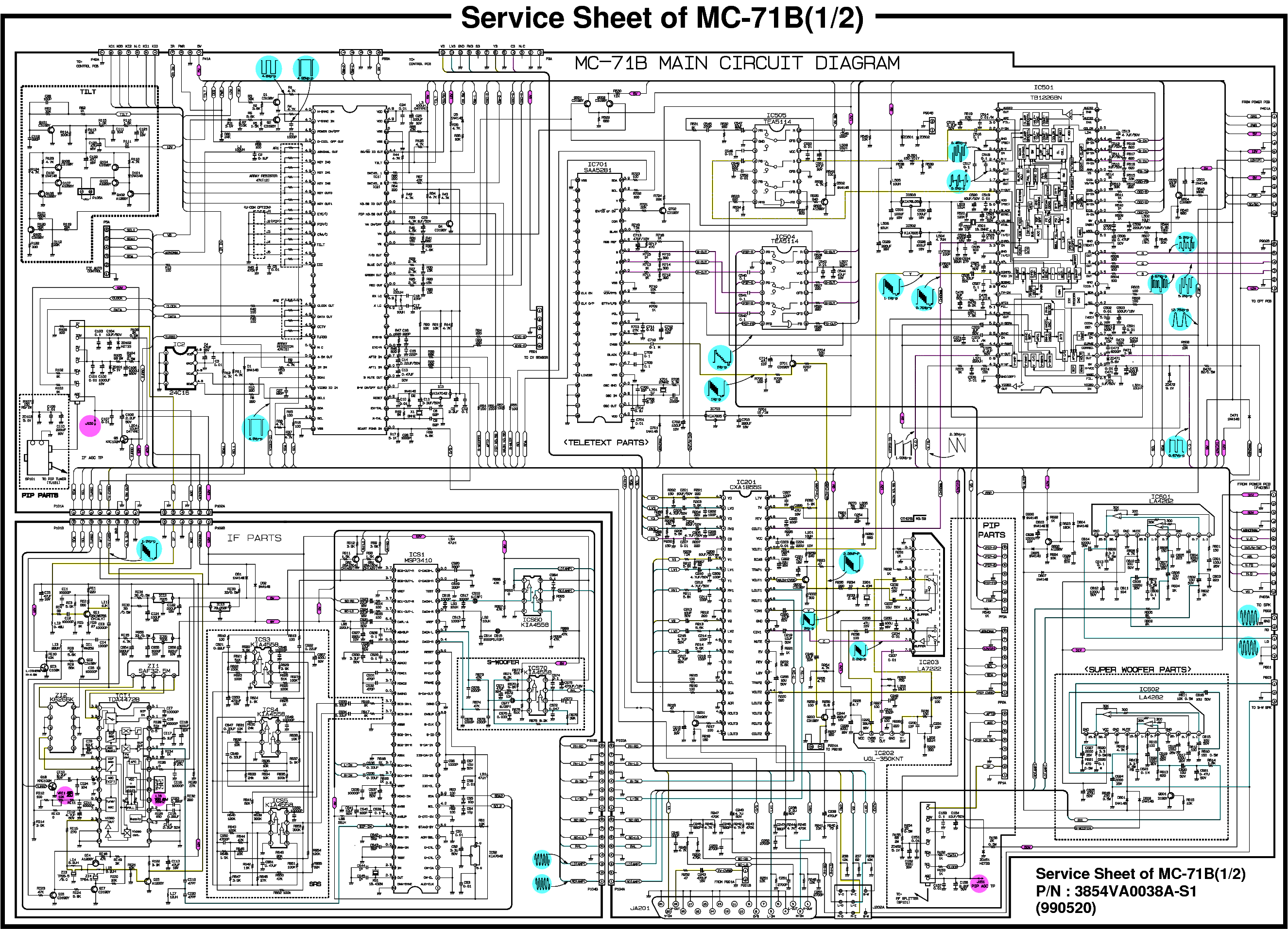 LG CF-29H90TM,MC71A service manual (1st page)