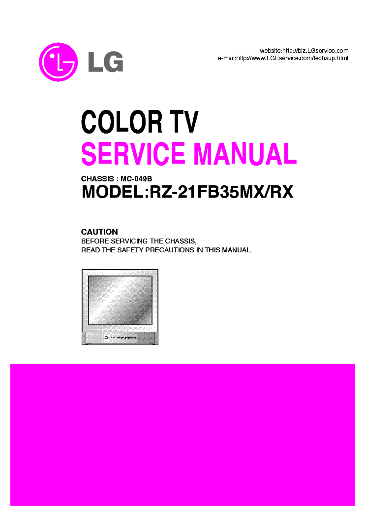 LG CHASSIS MC049B RZ21FB35MX service manual (2nd page)