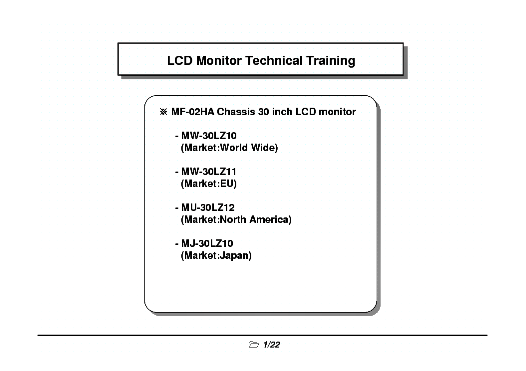 LG CHASSIS MF-02HA TRAINING MANUAL SCH service manual (1st page)