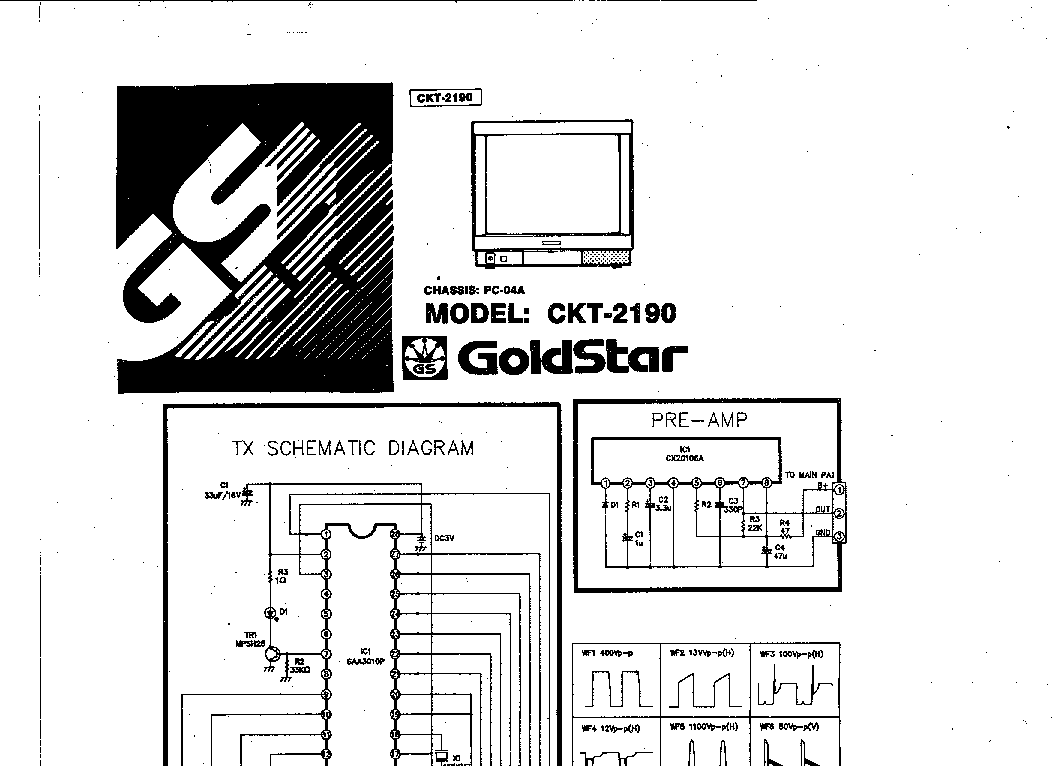 LG CKT-2190 service manual (1st page)