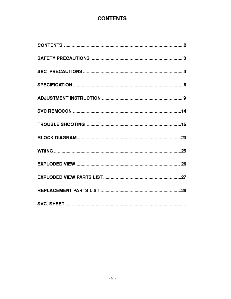 LG CL70 CHASSIS RT-42LZ30 LCD SM service manual (2nd page)