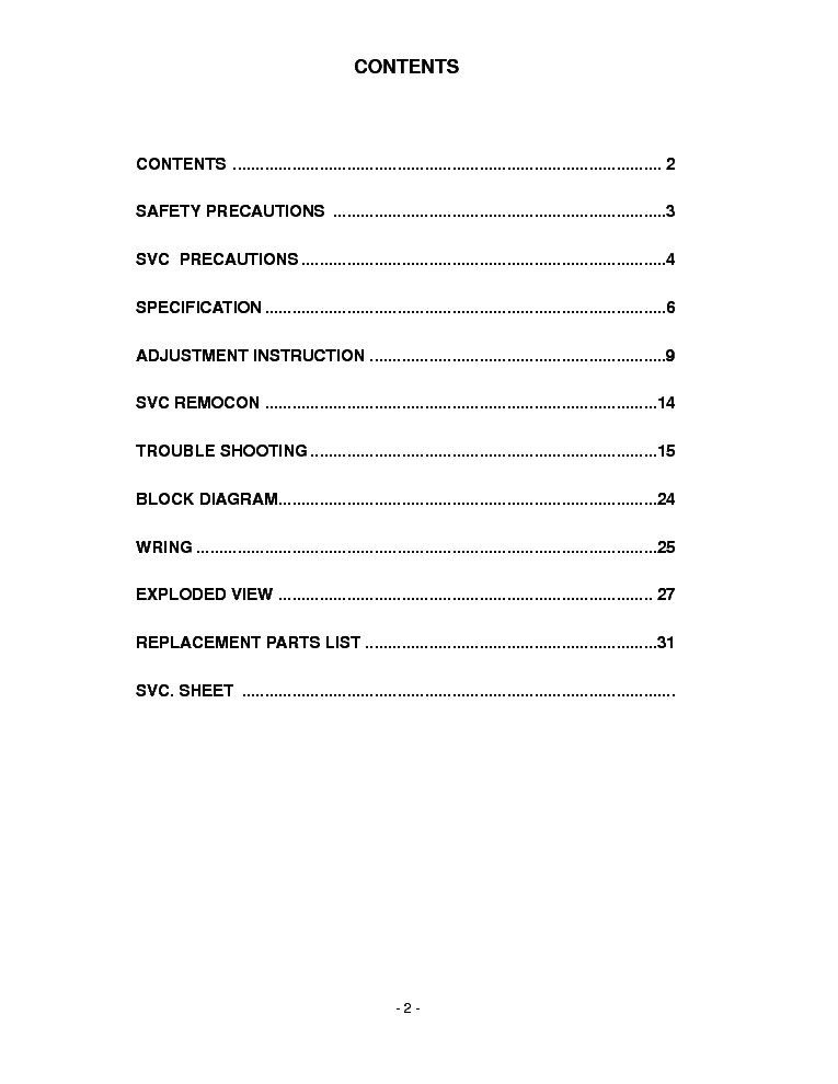 LG CL70 CHASSIS RZ37LZ31 LCD service manual (2nd page)