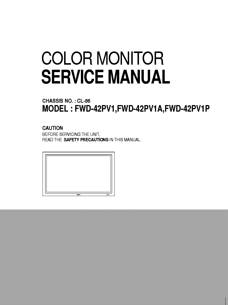 LG CL86 CHASSIS CHASSIS FWD42V1 SM service manual (1st page)