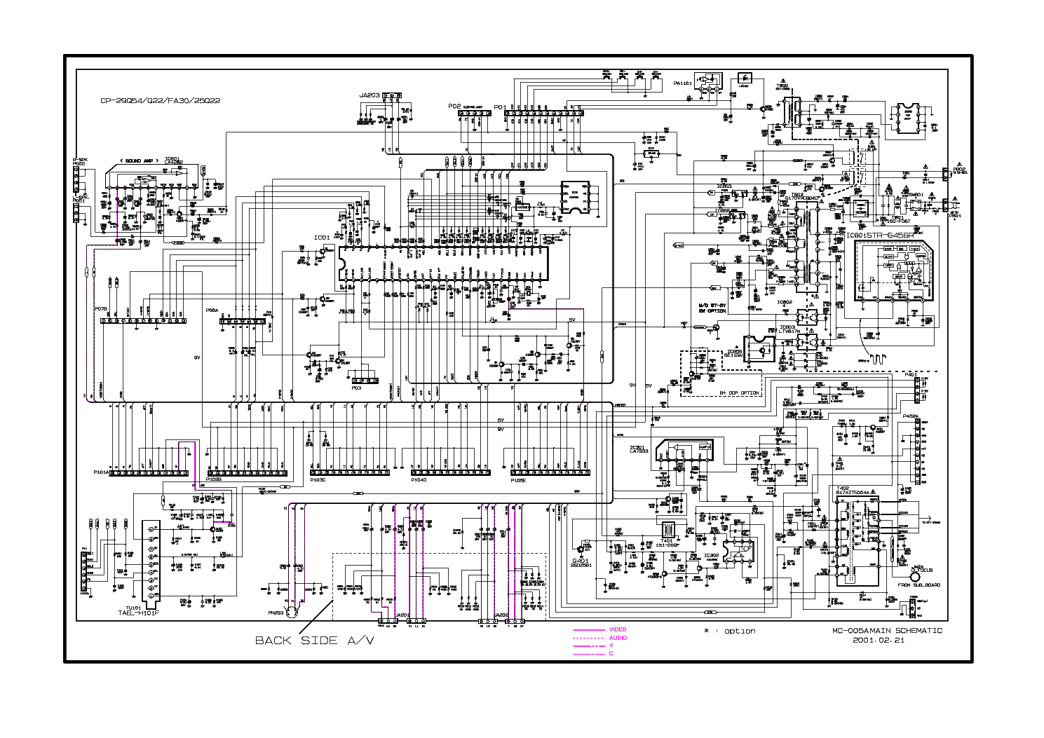 LG CP-25Q22 service manual (1st page)