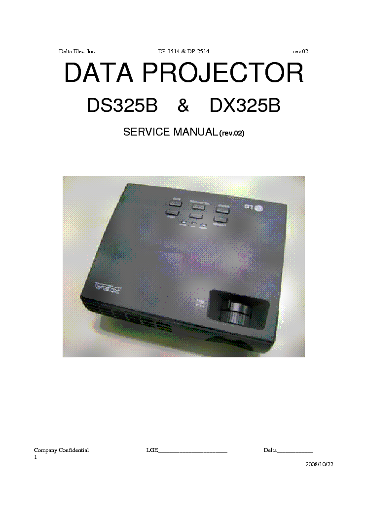 LG DS325B-DX325B REV02 service manual (1st page)