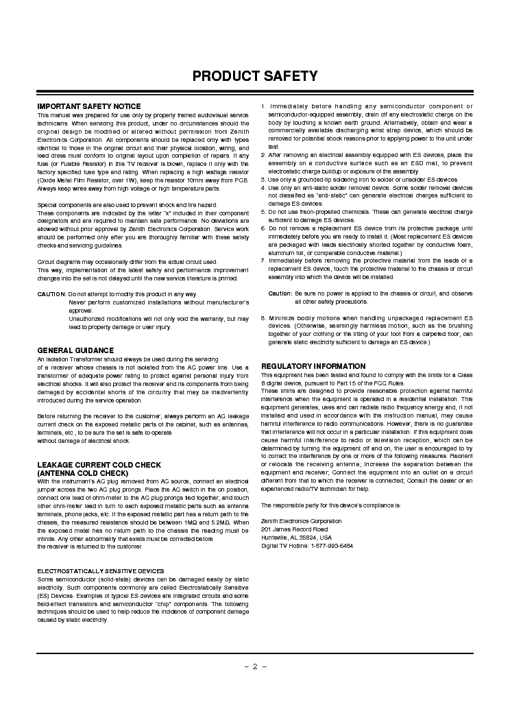 LG L17V36 SM service manual (2nd page)