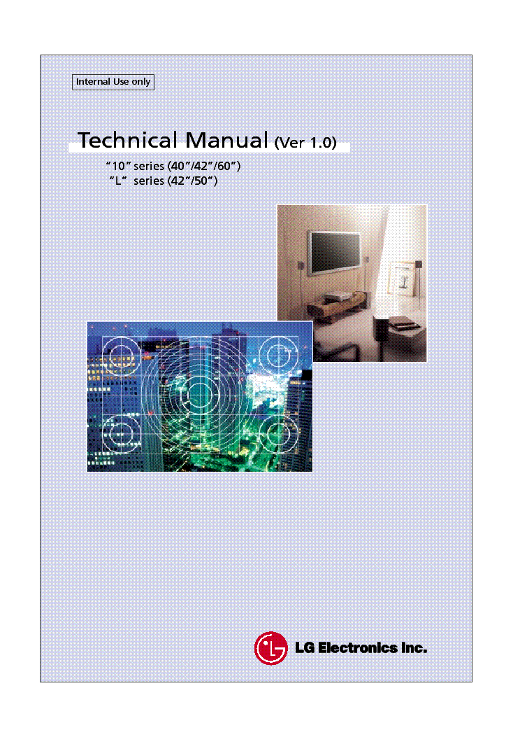 LG L SERIES PLASMA TV TRAINING MAUAL service manual (1st page)