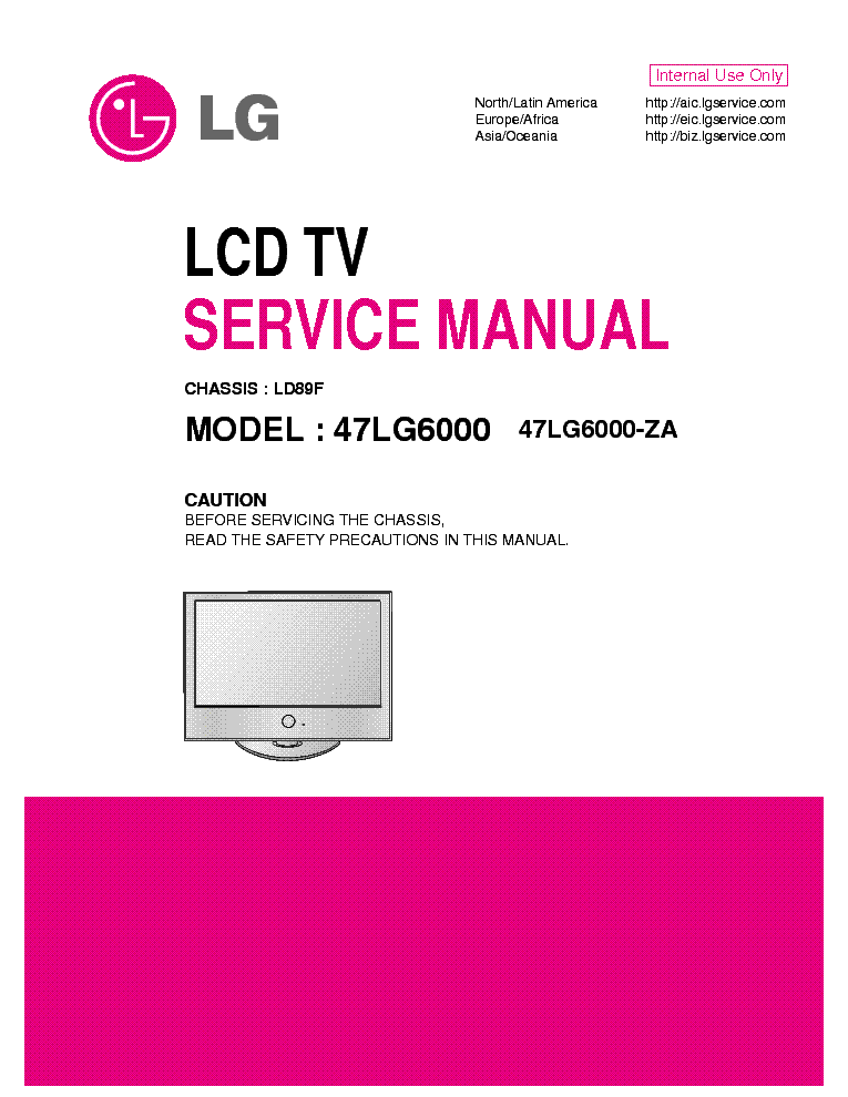 LG LD89F CHASSIS 47LG6000 LCD TV SM service manual (1st page)