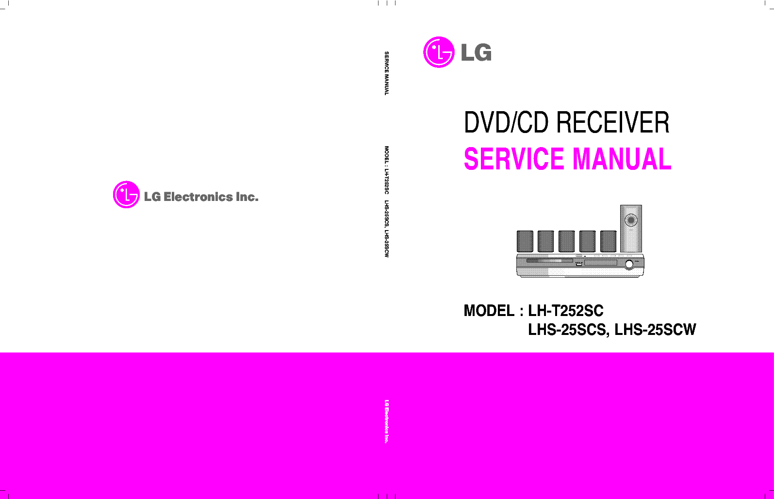 LG LH-T252SC LHS-25SC-LHS-25SCW service manual (1st page)