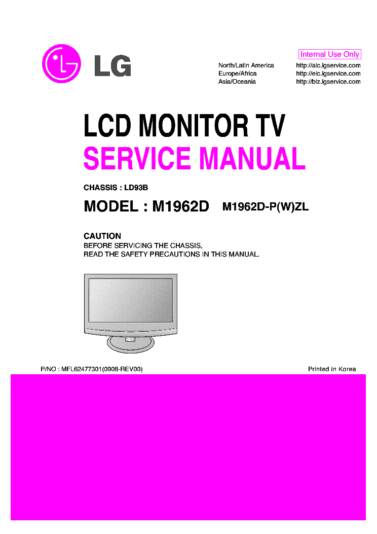 LG M1962D-CHASSIS-LD93B-SM service manual (1st page)