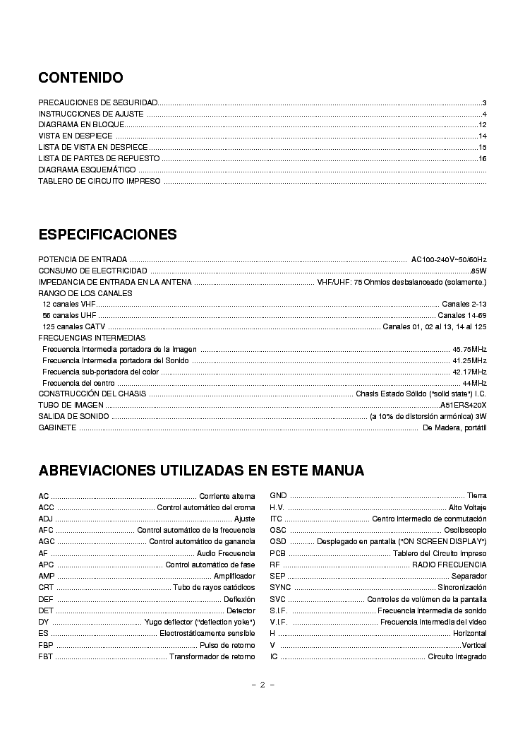 LG MC-059C-21FS4R SM service manual (2nd page)