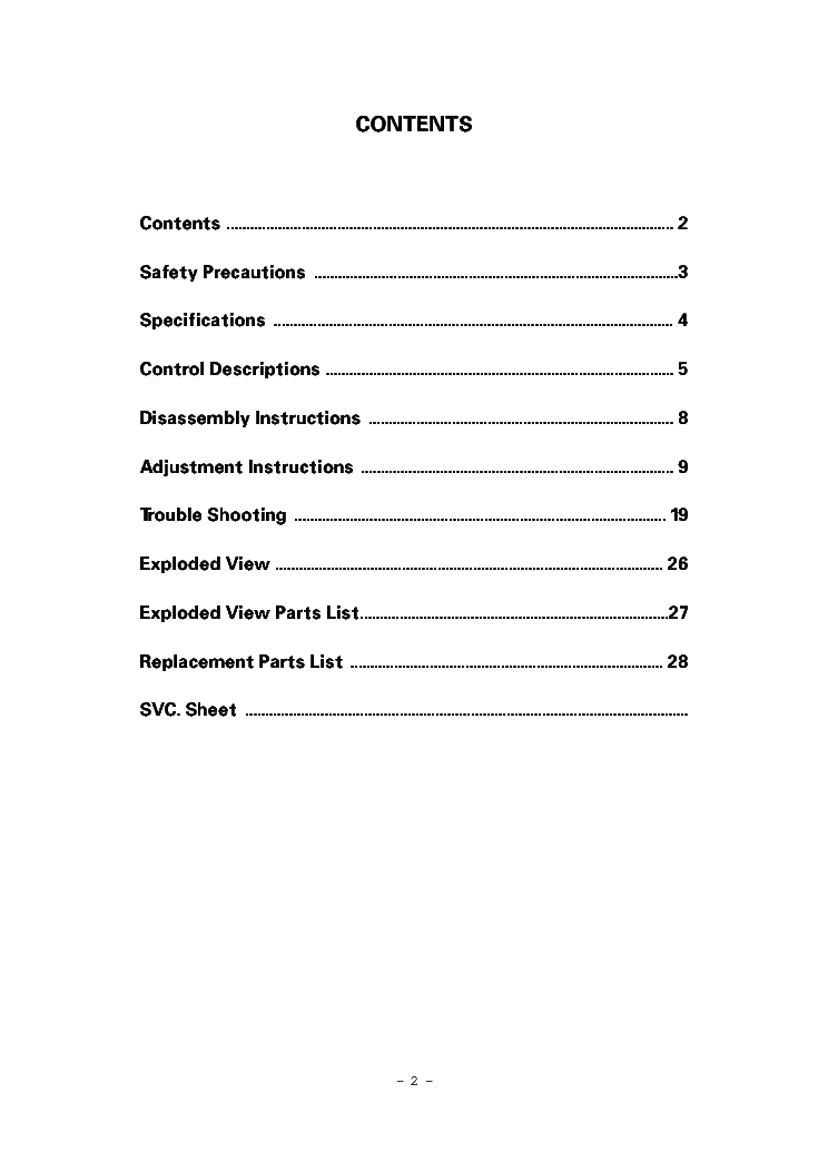 LG MC006 CHASSIS RT34FB11RB service manual (2nd page)