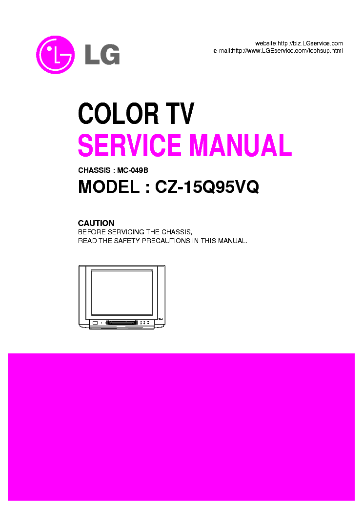 LG MC049B CHASSIS CZ15Q95VQ service manual (1st page)