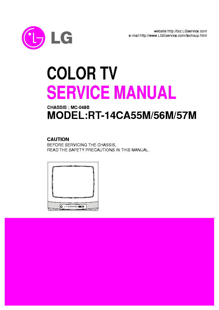 LG MC049B CHASSIS RT14CA55M service manual (1st page)
