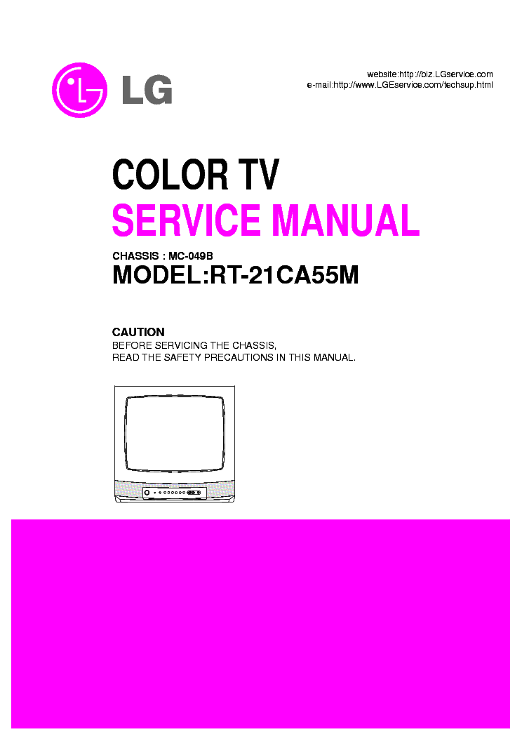 LG MC049B CHASSIS RT21CA55M service manual (1st page)