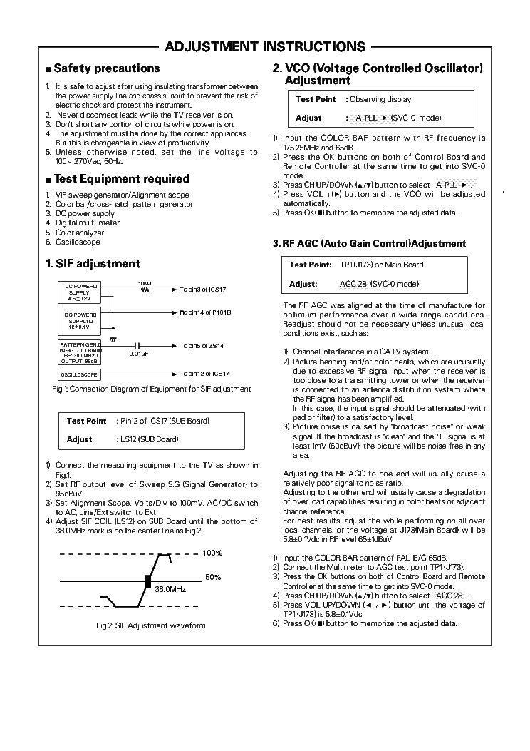 LG MC74A service manual (1st page)