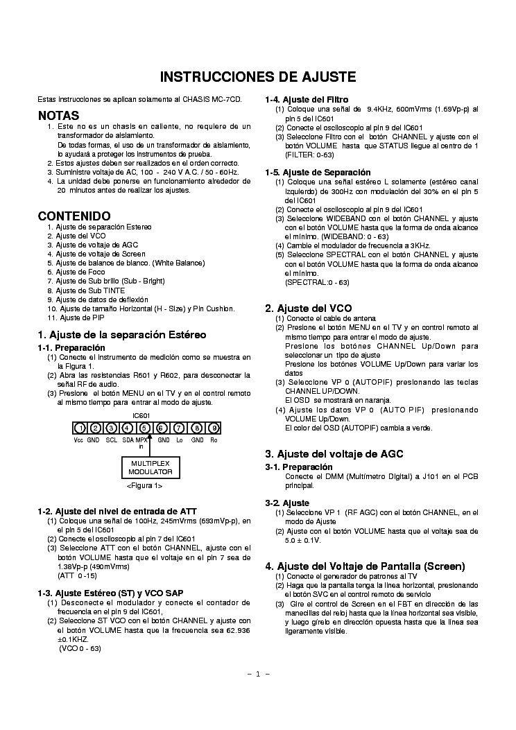 LG MC7CD service manual (1st page)