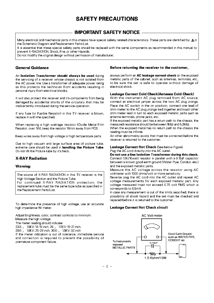 LG MC993A CHASSIS CE29C82I service manual (2nd page)