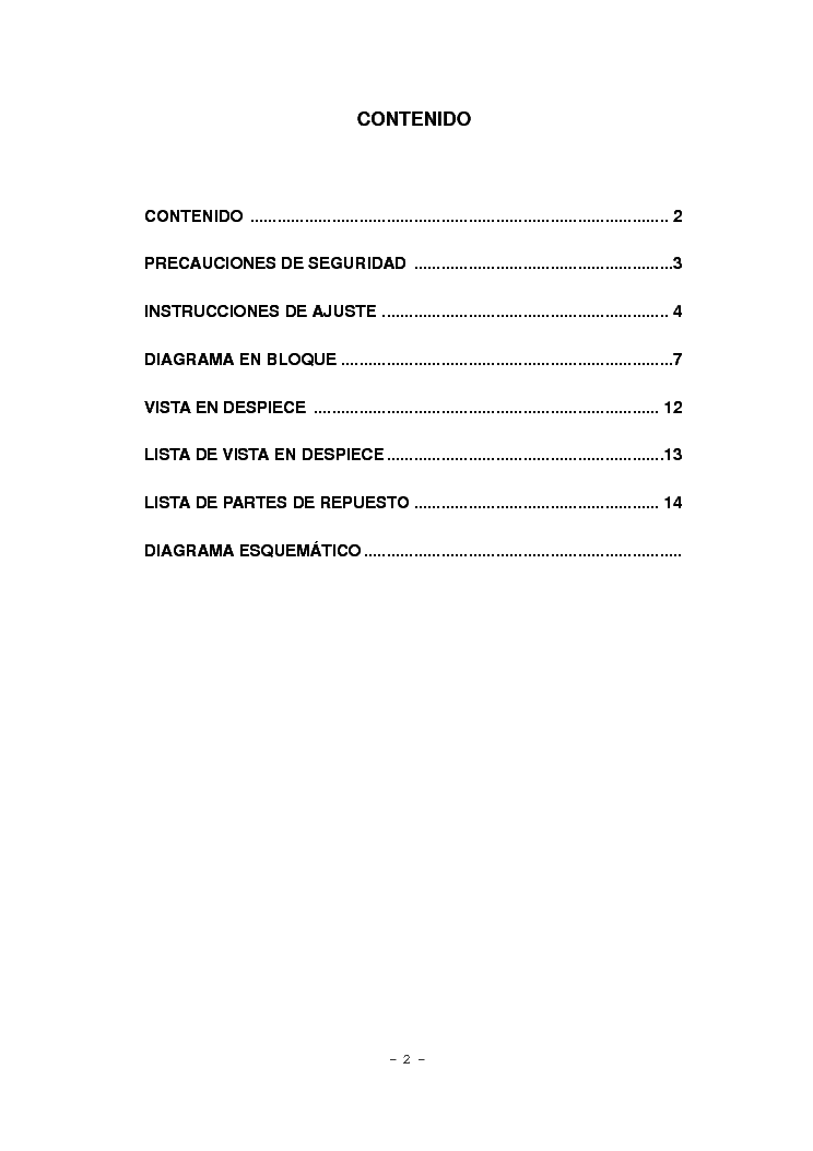 LG MP-42PZ1212H-CHASSIS-NP-00LG service manual (2nd page)