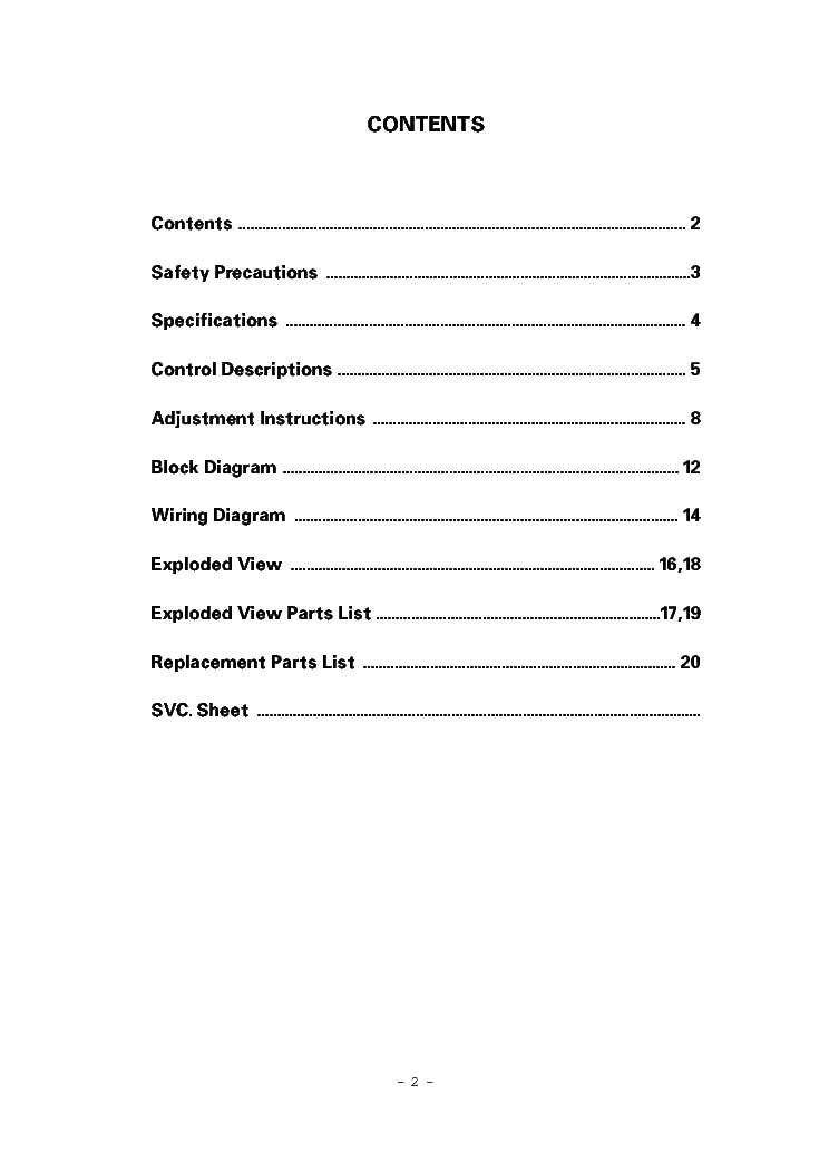 LG MP00MF CHASSIS MT40PA16 SM service manual (2nd page)