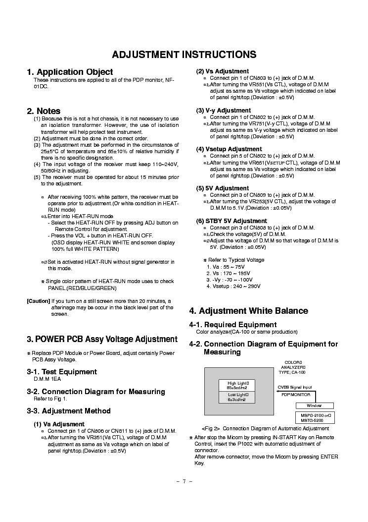 LG MU-42PZ11B SM service manual (1st page)