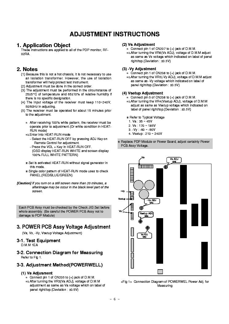 LG MU-42PZ41 SM service manual (1st page)